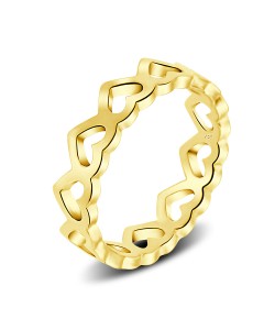 Gold Plated Silver Rings NSR-594-GP